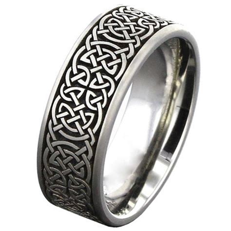 Celtic Titanium Wedding Ring Titanium Rings Suay Design