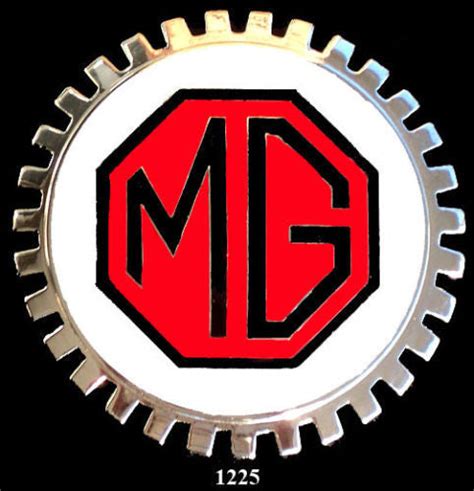 Mg Logo Automobile Grille Badge Emblem Mga Mgb Mgc Midget Mgtf Mgtd