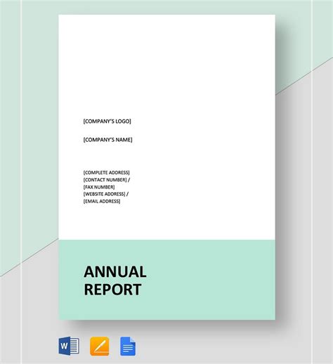 50 Annual Report Templates Word And Indesign 2021 Yes Web Designs