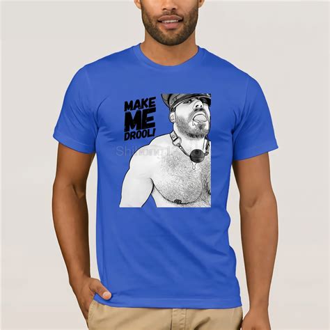 Gay Bear Drooling Inktober T Shirt New Summer Mens Casual Print T