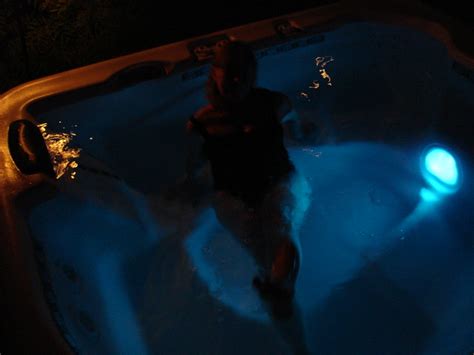 Summer Night Hot Tub My Wife In The Hot Tub At Night Bes Flickr