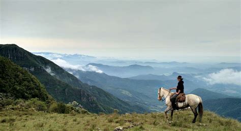 Horseback Trail Ride In Brazil Canyons And Waterfalls In The Gaucho