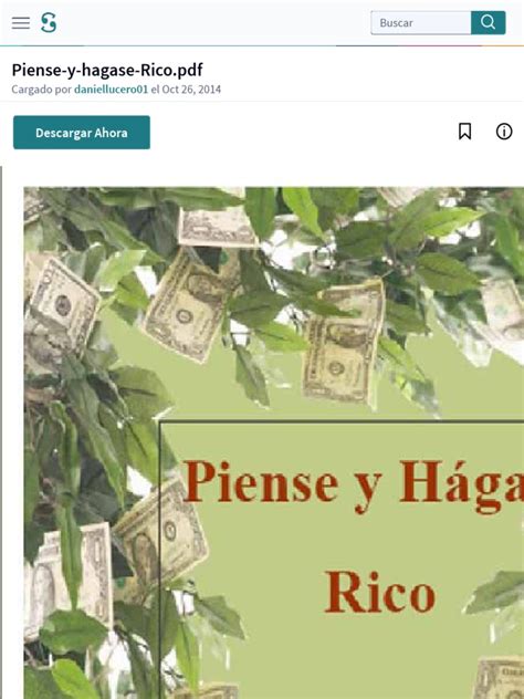 Piense y hágase rico es un libro escrito por napoleon hill es considerado el autor de autoayuda y superación más prestigioso del mundo. Piense-y-hagase-Rico.pdf: Descargar Ahora | Obras intelectuales | Informática y tecnología de la ...