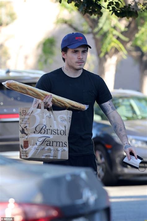 Baguette Beckham Aspiring Chef Brooklyn Heads To The Store For Fresh Baked Bread Daily Mail