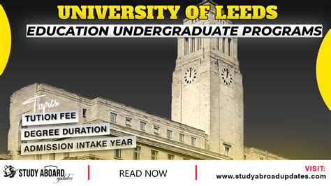 University Of Leeds Education Undergraduate Programs
