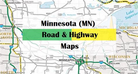 Minnesota Mn Road And Highway Map Printable