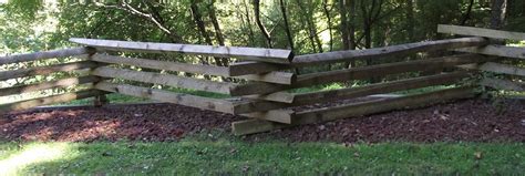 Split rail residential fences look great and can mark your property line. A split-rail fence or log fence, also known as a zigzag ...