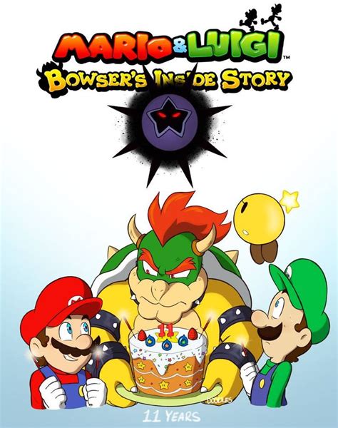 Mario And Luigi Bowser S Inside Story 11 Years By Evideech On Deviantart Super Mario Art
