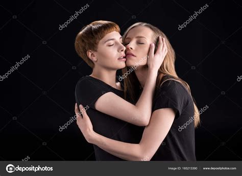 Lesbian Couple Embracing Free Stock Photo DimaBaranow