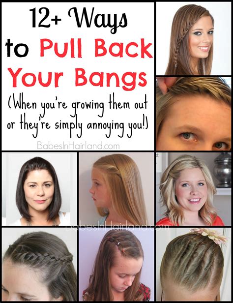 12 Ways To Pull Back Your Bangs Babes In Hairland Growing Out