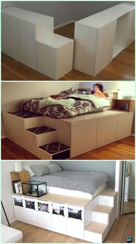 49 Space Saving Furniture Bedroom Ikea Hacks Bed Frame Design Space
