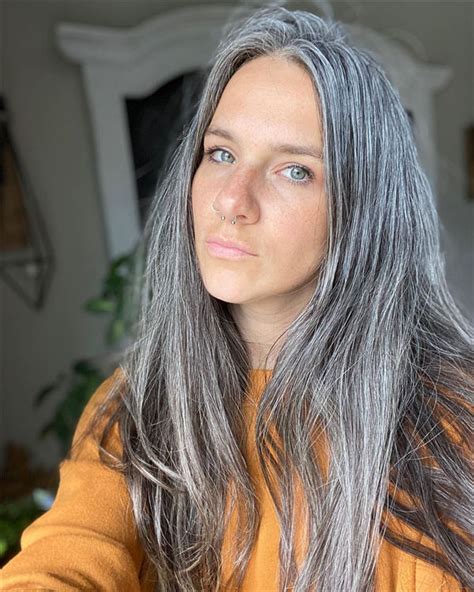 Stylish Long Gray Hair Ideas For Women On Instagram Hairstyle Zone X