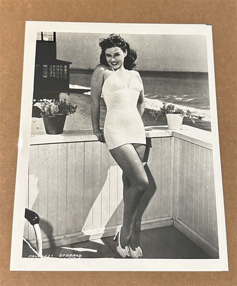 Paulette Goddard Leggy Swimsuit Pin Up Malibu Beach Vintage Negative And Photo Ebay
