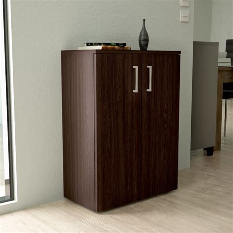 Jensen (formerly broan) recessed mount 455fl bathroom medicine cabinet. Low Cabinet With 4 Adjustable Shelves In Dark Brown Venge ...
