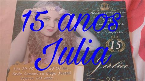 Vlog Aniver Júlia 15 Anos😍💟🦄 Youtube