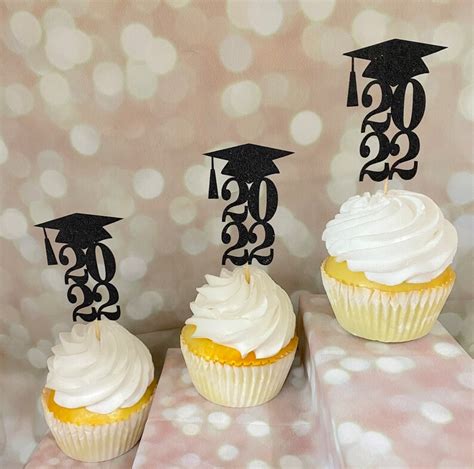 Class Of 2023 Graduation Cupcake Toppers All Years Available Etsy