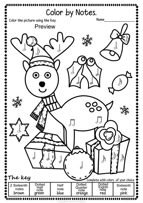 Please consider donating to support the blog or surprise me. Christmas Color by Music Pack | Music worksheets ...