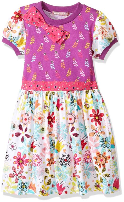 Jelly The Pug Little Girls Tulip Bianca Knit Dress Multi 5 Details