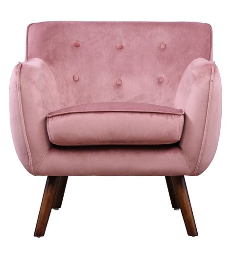 Buy Darcy Lounge Chair In Peach Colour By Hometown Online Low Back