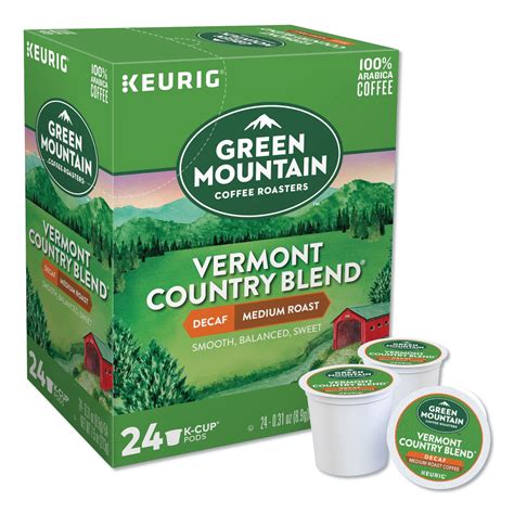 Gmt7602 Green Mountain Coffee Vermont Country Blend Decaf Coffee K Cups