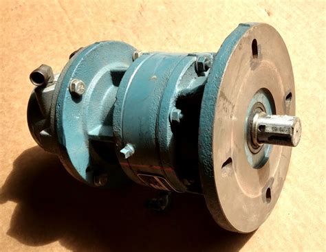 Gast Mfg Corp Air Motor 4am Nrv 70c And Shimpo Circulute Speed Reducer