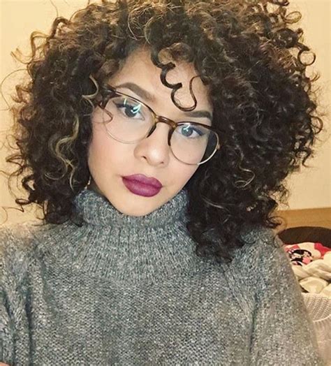 Natural Hair With Glasses Big Curly Hair Curly Hair Cuts Natural Hair Styles Short Hair