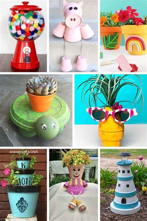 Clay Flower Pot Craft Ideas Designonpresents
