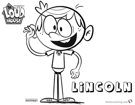 Loud House Coloring Pages Lincoln Loud by brandan97 - Free Printable