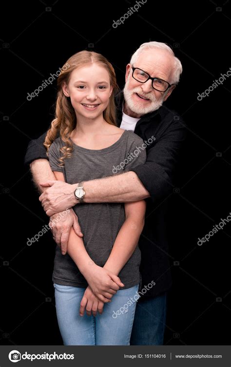 Grandfather And Teenage Granddaughter Stock Photo By Zaramuzafarova