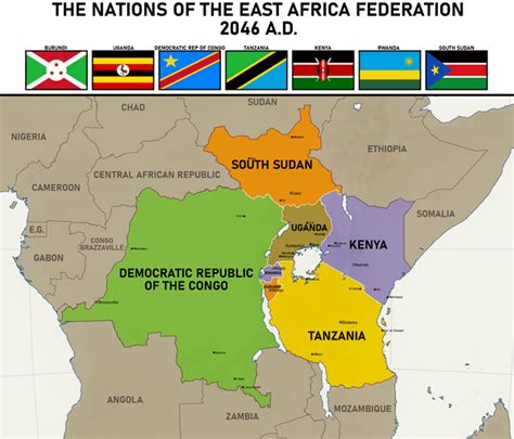 East Africa Federation 2046 Rimaginarymaps