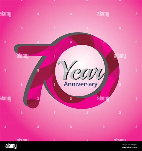 70 Aniversario Logo Vector Diseño De Plantilla Ilustración Imagen Vector De Stock Alamy