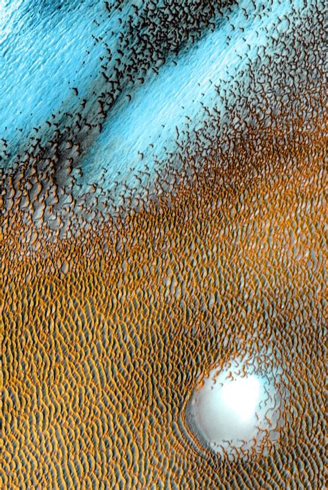 Strange Blue Structures Glow On Mars In New Nasa Image Live Science