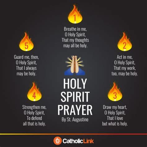 Prayer To The Holy Spirit By St Augustine Catholic Link