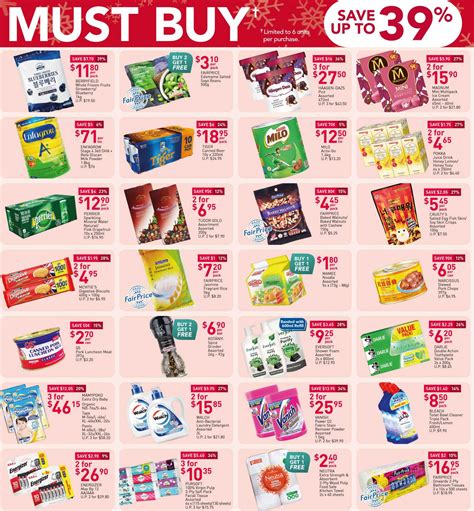 Fairprice Save Up To 39 With Must Buy Items From Now Till 30 December