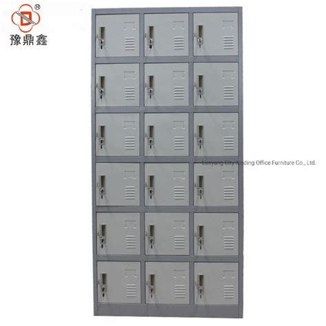 Customized Swimming Pool Gym 18 Doors Storage Steel Locker Cabinet