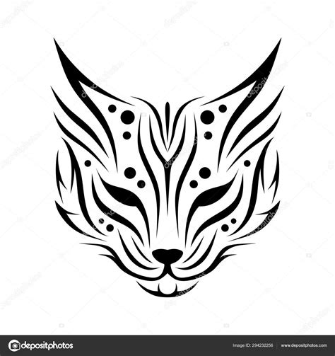 Tribal Cat Silhouette Tattoo