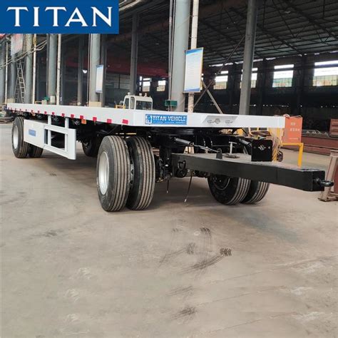 Axle Tons Container Flatbed Drawbar Trailer For Sale In Nigeria