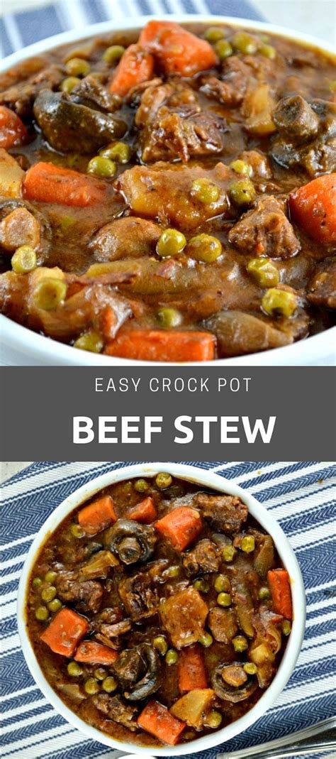 The cold has definitely moved in here. Easy Crock Pot Beef Stew Recipe Recipes - Home Inspiration and DIY Crafts Ideas