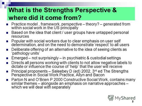 🐈 What Is The Strengths Perspective Strength Perspective In Social