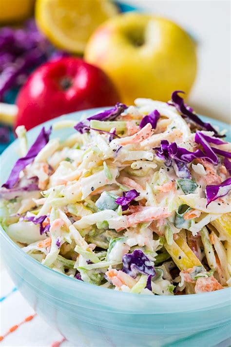 Cover and let mixture sit for at least 20 minutes in the fridge. Healthy Apple Coleslaw - Skinny Southern Recipes | Apple ...
