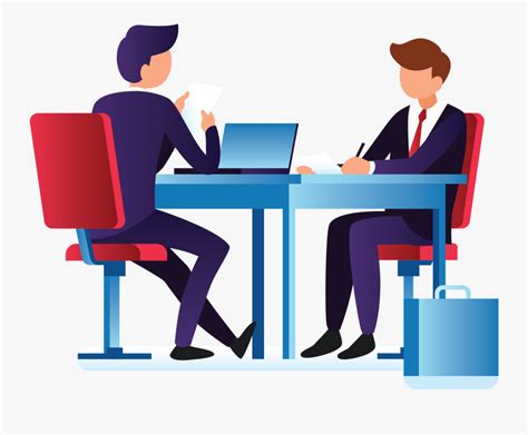 Transparent Interview Png Cartoon Interview In Office Free