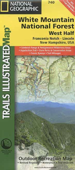 Trails Illustrated Map White Mountain National Forest West Half