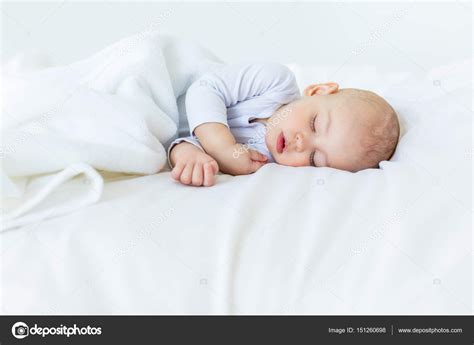 Baby Boy Sleeping — Stock Photo © Lenamiloslavskaya 151260698