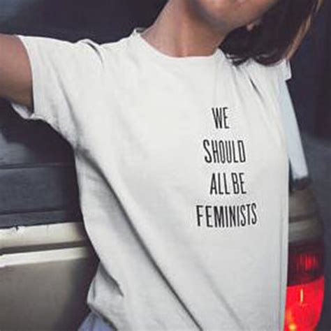 We Should All Be Feminists Letter Printed T Shirts Women Fashion