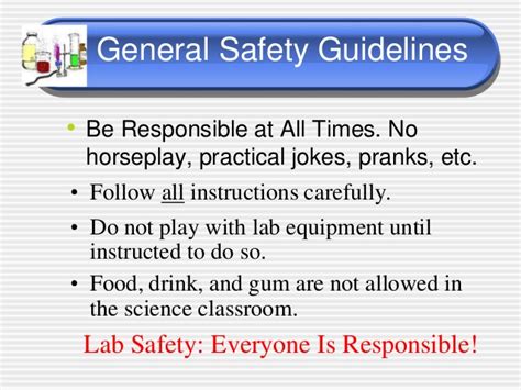 Lab Safety - Rules and Symbols