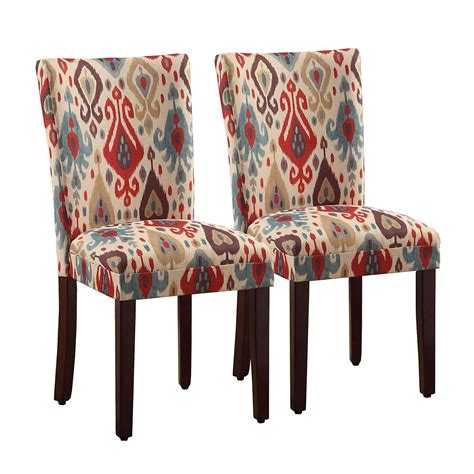 Homepop Parsons Upholstered Accent Dining Chair Set Of 2 Sienna