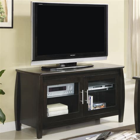 Media Cabinets With Glass Doors Coaster Furniture Home Entertainment