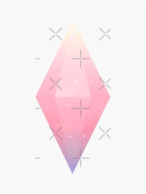 The Sims 4 Pastel Pink Gradient Plumbob Sticker By Cookiethecat15