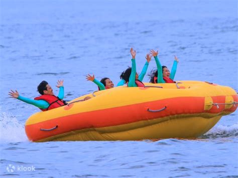 donut boat water sports experience at tanjung benoa beach bali indonesia klook singapore