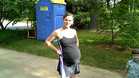 Overdue Pregnant Wife Off To Play Tennis Youtube